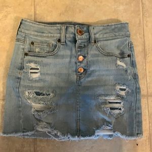 American eagle jean skirt